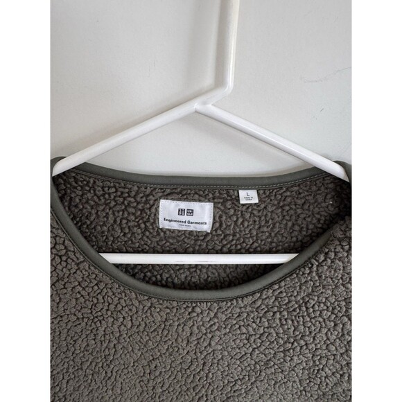 Engineered Garments X Uniqlo Sherpa Pile Fleece Crewneck Sweatshirt L - Picture 2 of 4